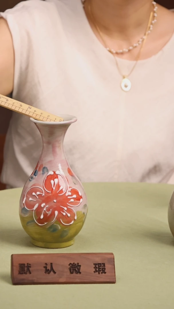 瓷片不带花景德镇手工手绘陶瓷花瓶赏瓶