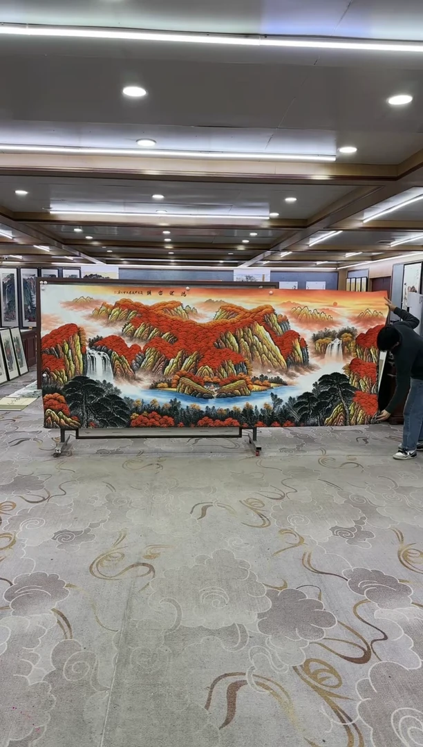 绘画Y-刘雪红-丈二-山水画