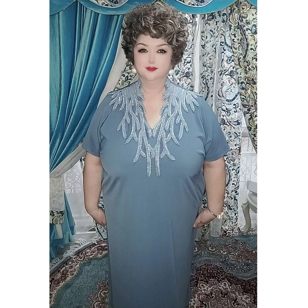 斜肩U型领圆领常规大码连衣裙百搭街头