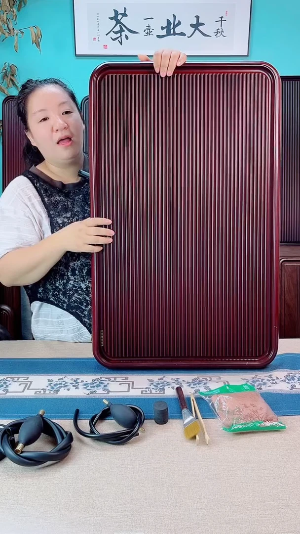 千川红色款式茶盘80*50*5