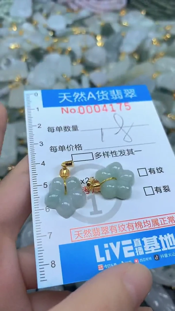 颈饰未镶嵌翡翠颈饰未镶嵌翡翠净货挂件-4175