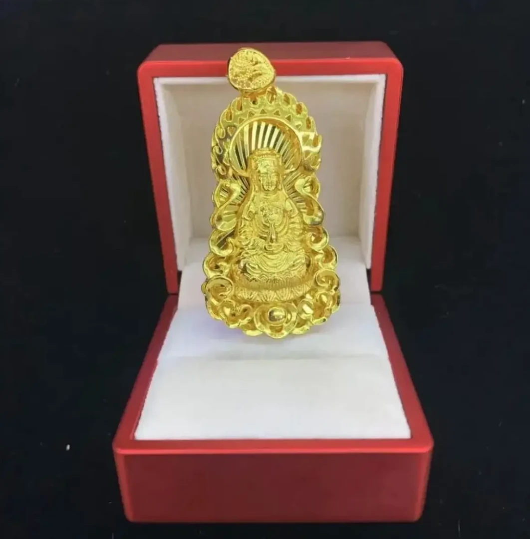 合金项链 合金吊坠 {抖音好物}火焰观音男士时尚吊坠