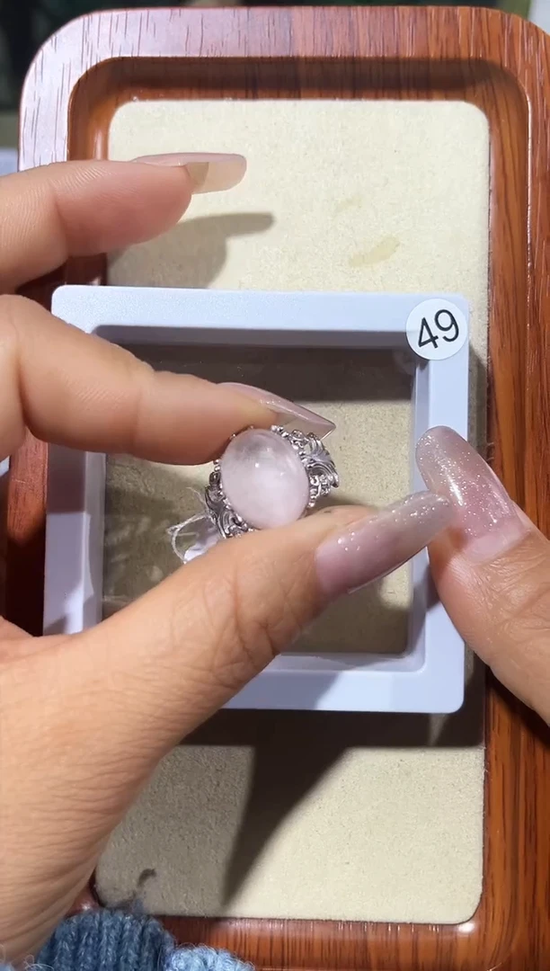 【闪购商品】水晶戒指银S925镶嵌定制