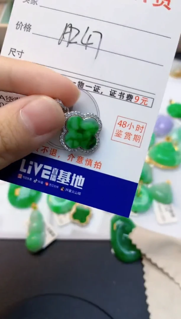 颈饰未镶嵌翡翠天然缅甸A货翡翠百元以上9元证书费自理