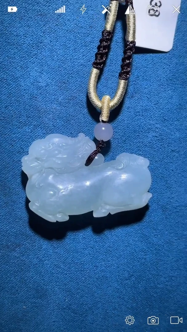 定制翡翠未镶嵌BH038麒麟吊坠 毛货抛光