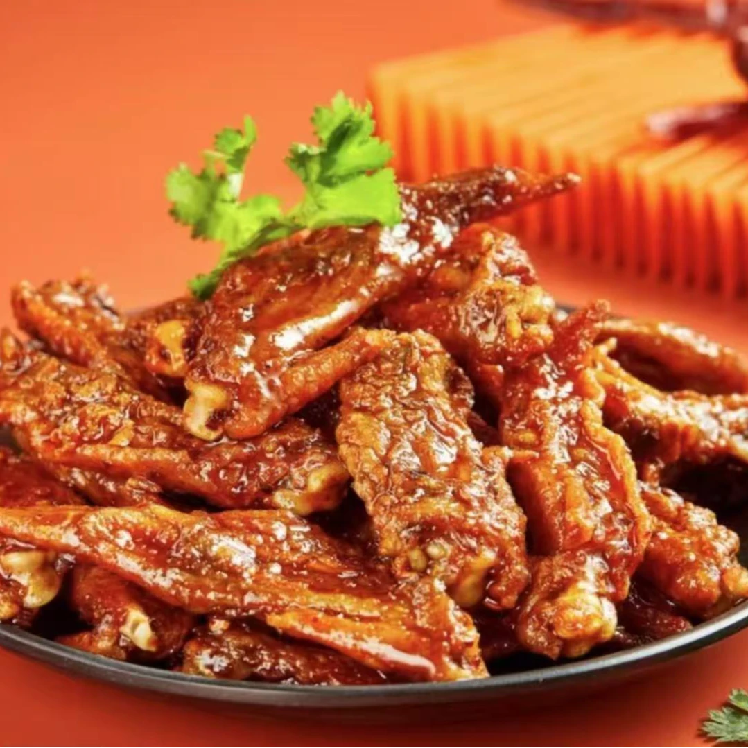 【香辣鸡翅尖】现卤现发麻辣鸡翅尖冷链恒温包邮送货到家500克/包