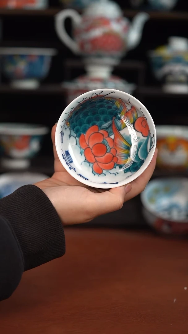 老师作品神仙鱼矮卢氏杯（微瑕福利）