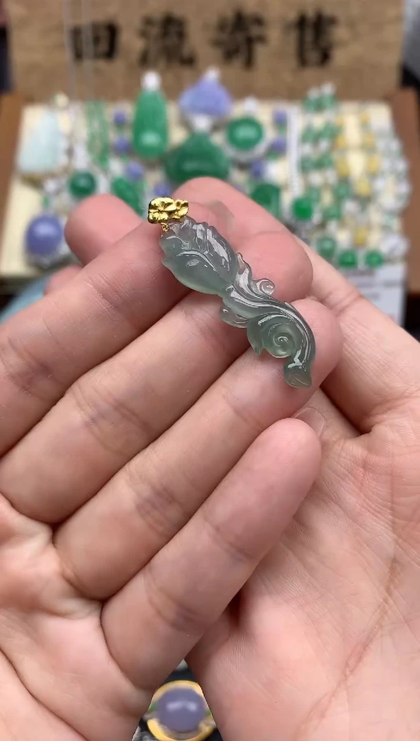 【闪购商品】翡翠颈饰18K金镶嵌102-中国好珍宝