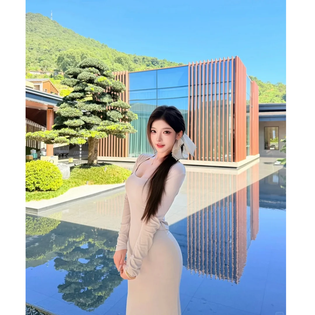 韩系纯欲套装女秋季新款御姐风辣妹高级感连衣裙长袖开衫两件套