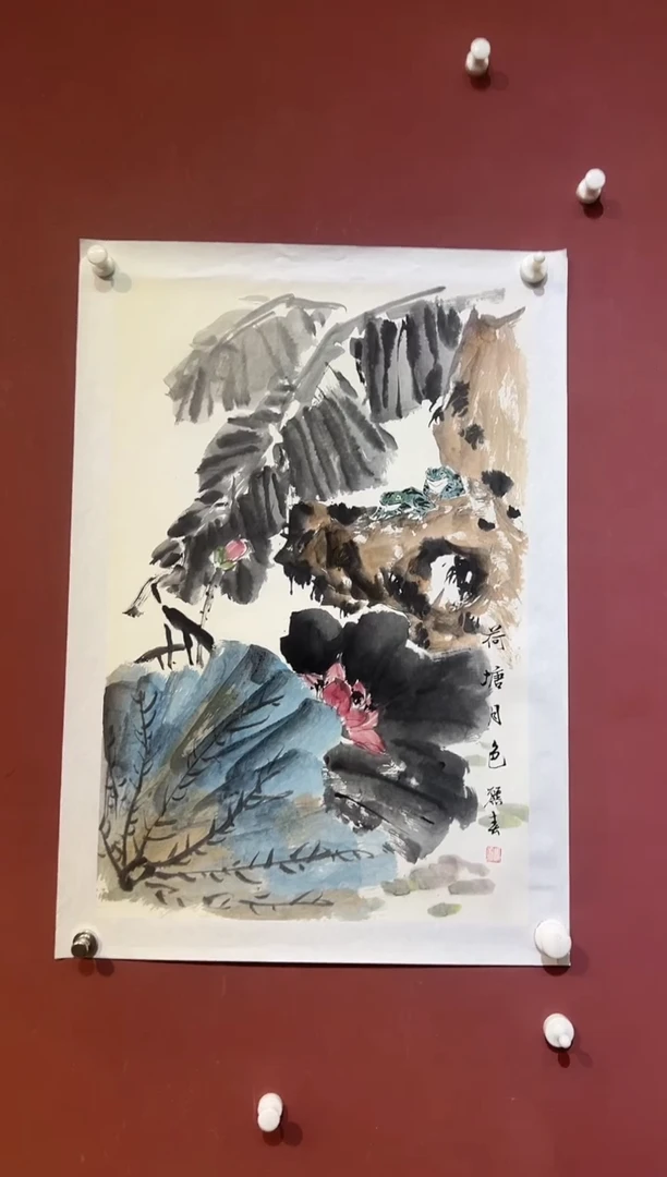 国画马丽春花鸟精品