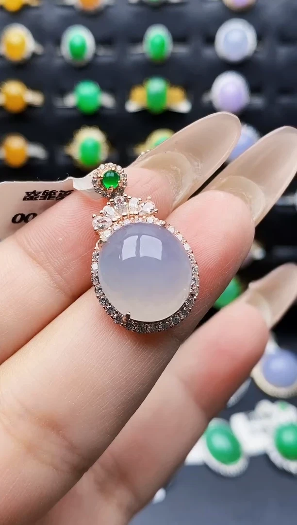 银S925镶嵌戒指翡翠5102