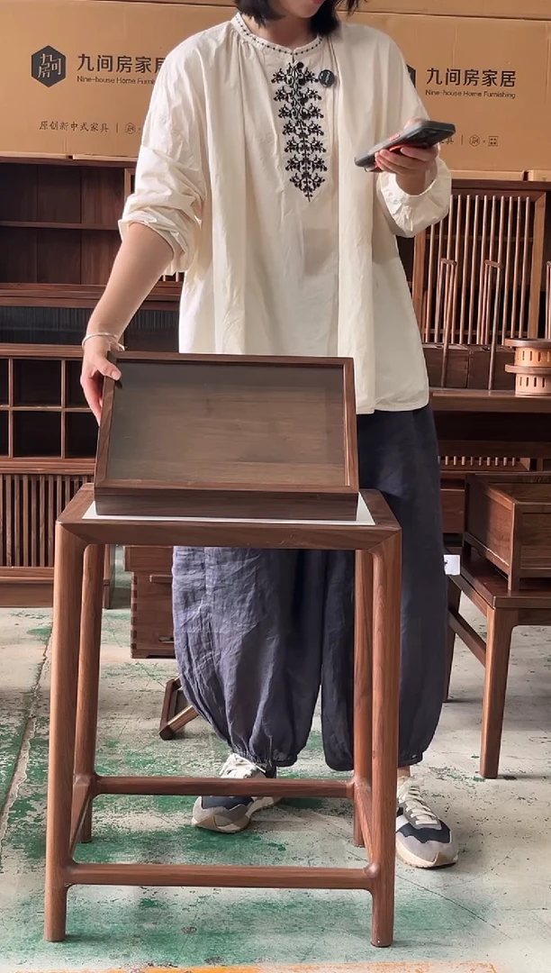 木（非红木类）诺*单层玻璃陈列盒