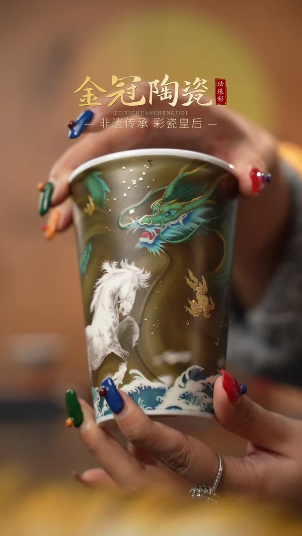 陶瓷青霄白虹【龙马可乐杯】