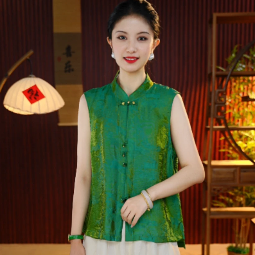 [竹影]观江南婷婷国风复古上衣GJN2506061