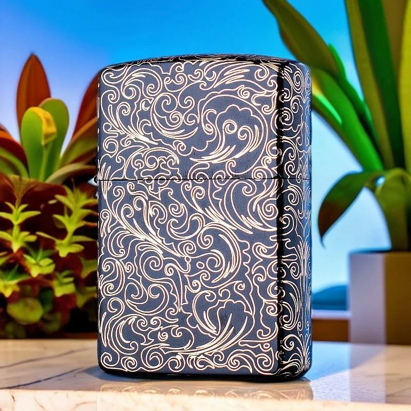 ZORRO鎏金锦绣流云煤油打火机铜壳钢芯防风个性潮流时尚新年礼品