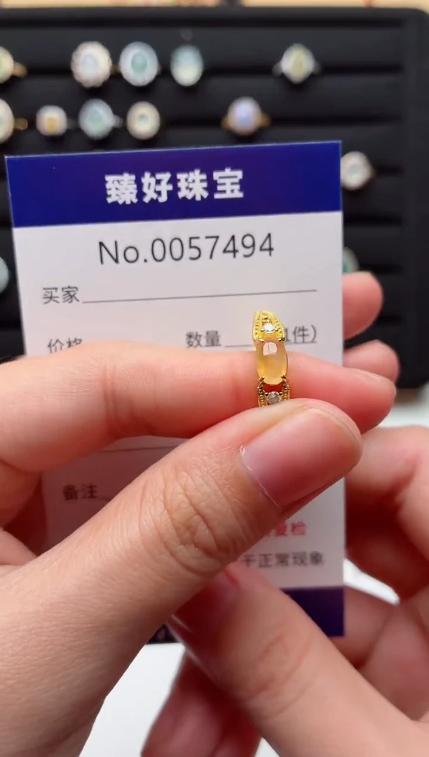 银S925镶嵌戒指翡翠.
