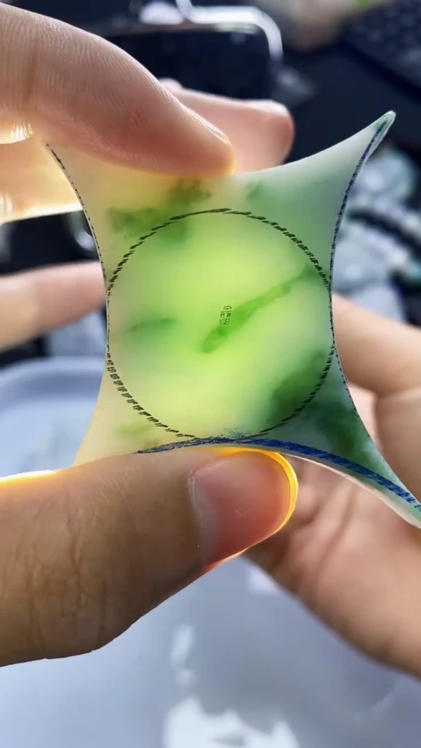 裸石翡翠天然缅甸A货【海】07