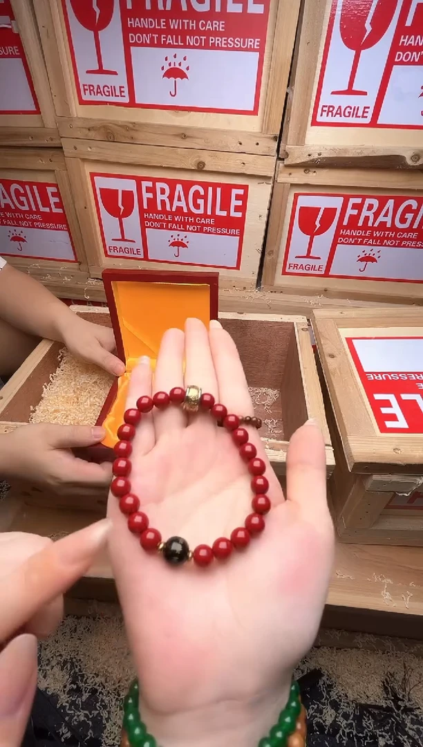 朱砂精品手串 无礼盒