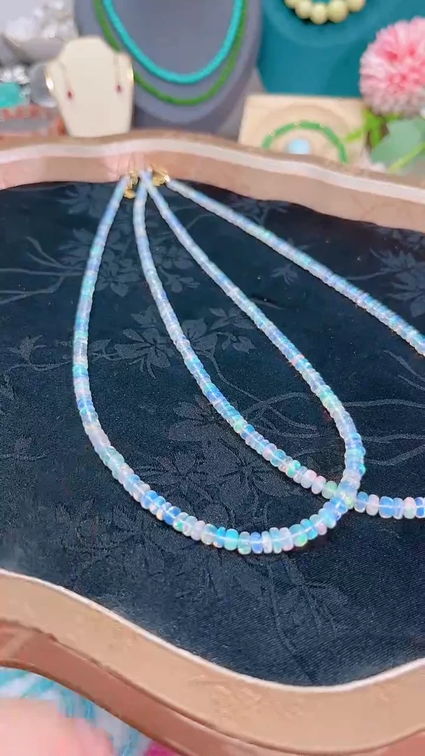 欧泊银S925镶嵌颈饰多样性发其一299