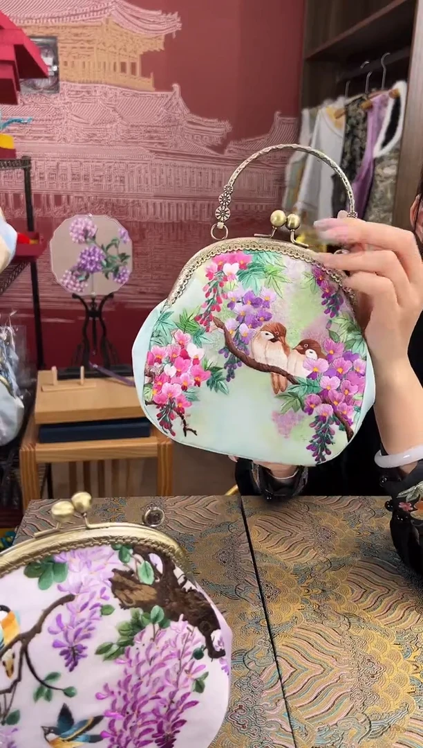 【闪购商品】刺绣苏绣手工刺绣包包
