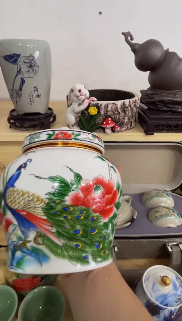 陶瓷茶具摆件旅行套组