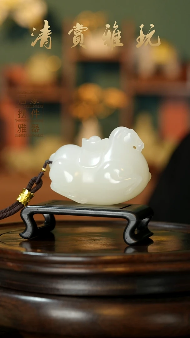 玉《马上有钱》摆件