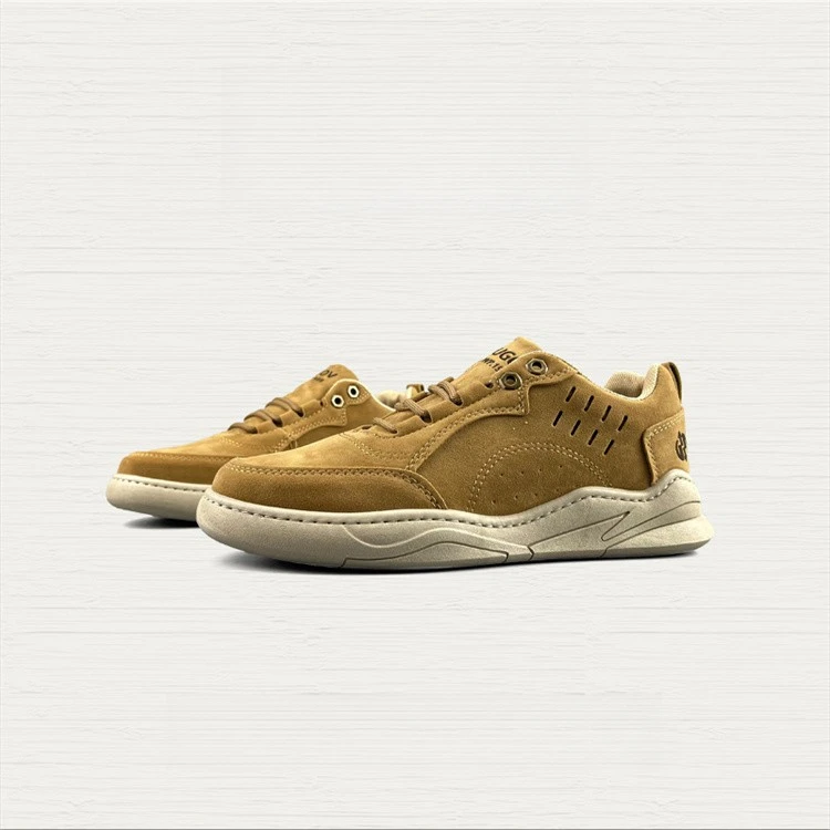 捡漏2025年新款外贸男鞋春秋防滑耐磨皮革工装鞋运动休闲慢跑鞋