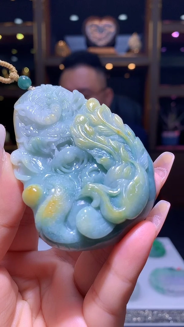 【闪购商品】定制翡翠未镶嵌1018xx-毛货挂件18