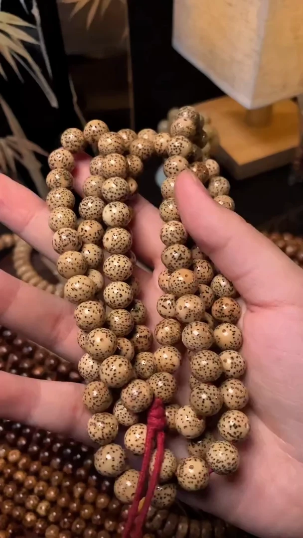 吊坠星月菩提精工级陈籽10正圆长串