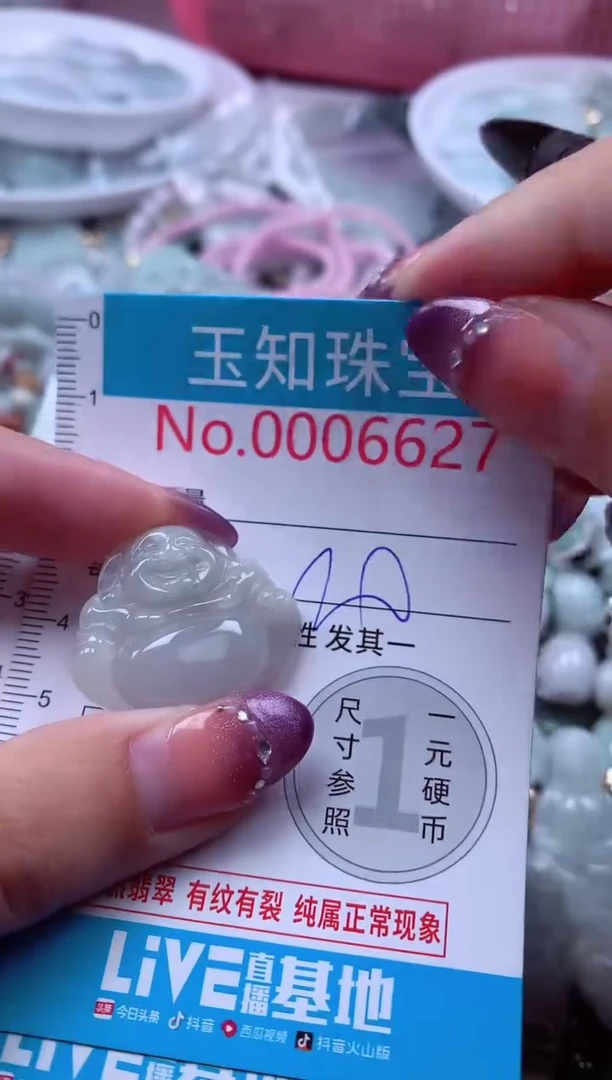 翡翠未镶嵌吊坠(不含链)6627