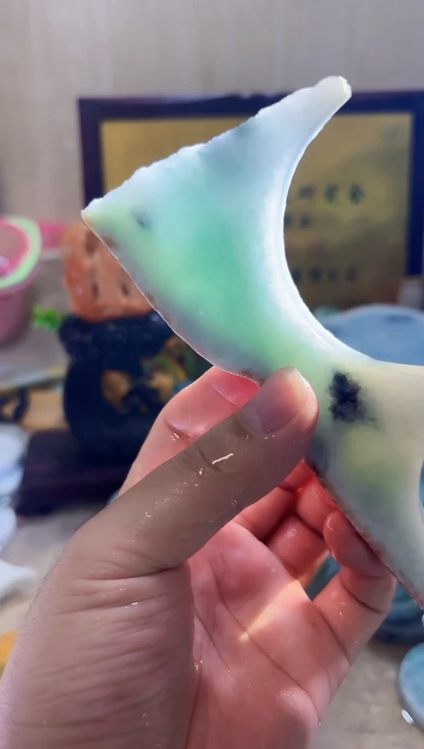 翡翠挂件未镶嵌A货常星2002