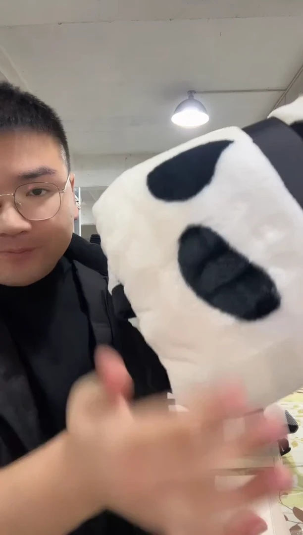 法兰绒200*230 熊猫 阳离子 高货