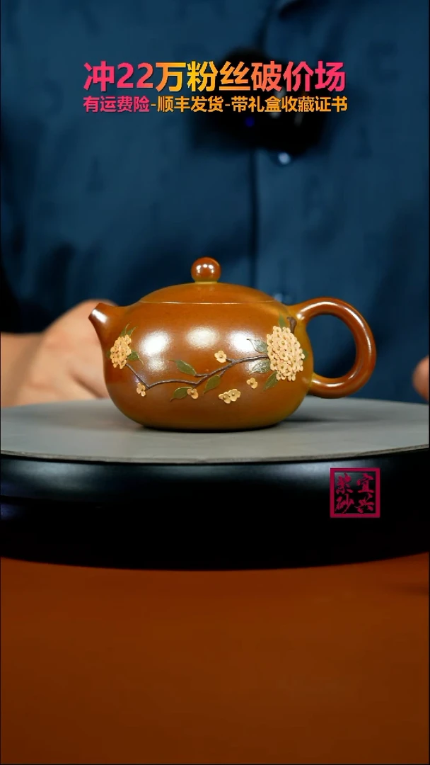 茶壶紫砂蒋静明火云烧泥绘西施220CC