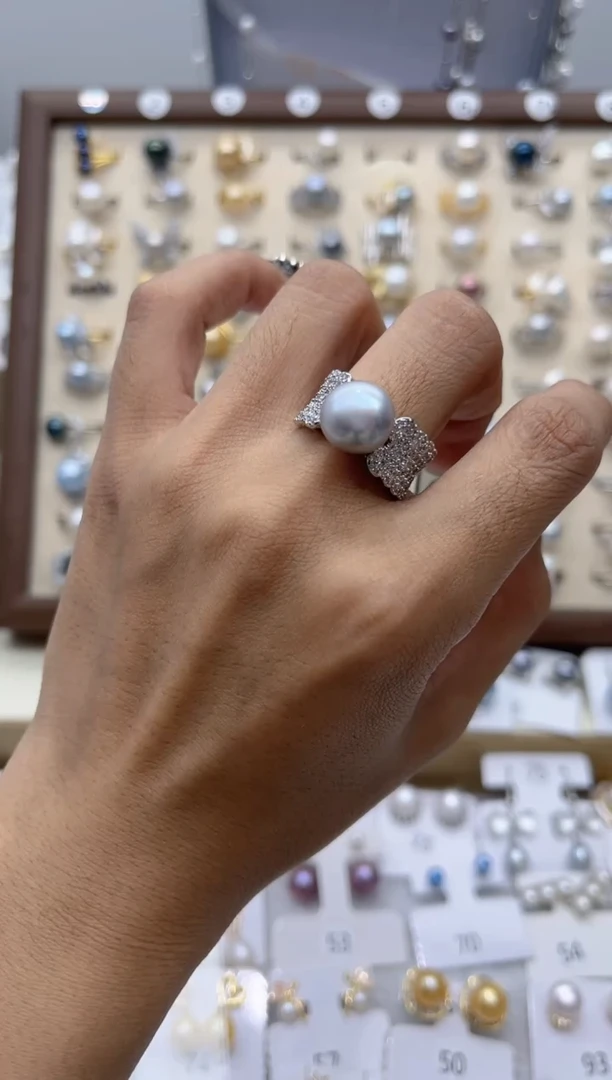 【闪购商品】淡水珍珠戒指合金88