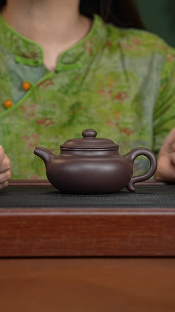 茶壶紫砂四号井底槽青仿古