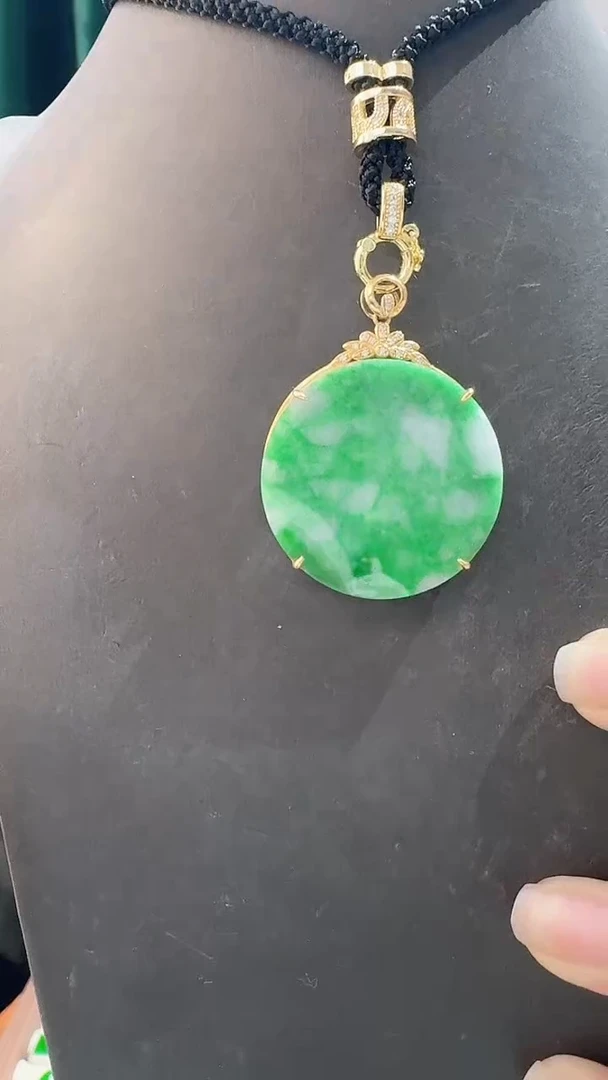 颈饰14K金镶嵌翡翠88888888888