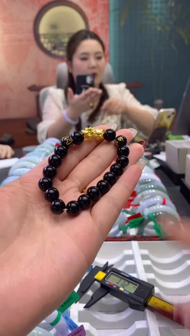 【闪购商品】黑曜岩手串合金0019305/多样性发货