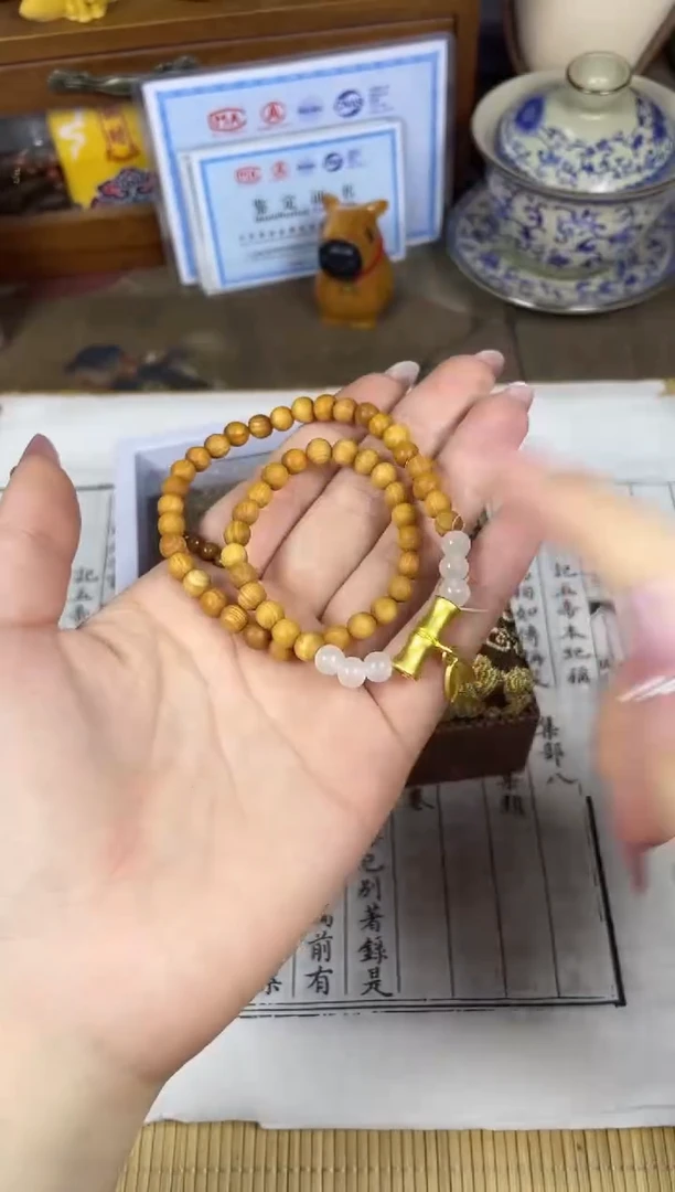 非洲檀香手串/手链菩提木质玉石手串/多发性其一/不带盒子