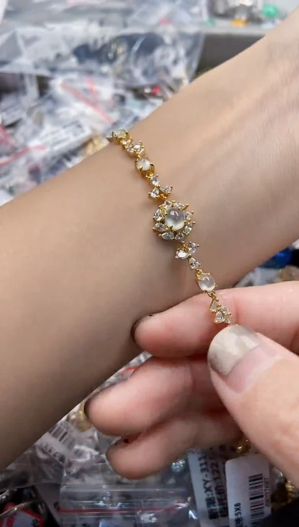 翡翠戒指银S925镶嵌222---4