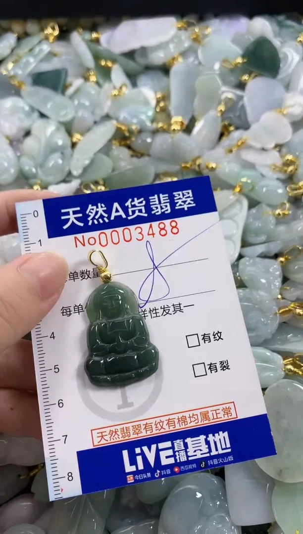 颈饰未镶嵌翡翠天然A货翡翠