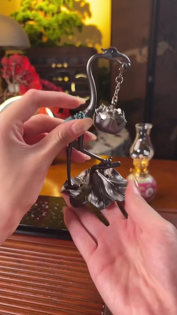 【瓷都小苑】小鹤小香炉  CD466