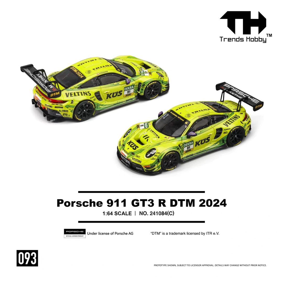 TH 1:64 保时捷911新加坡首发限定 合金车模型