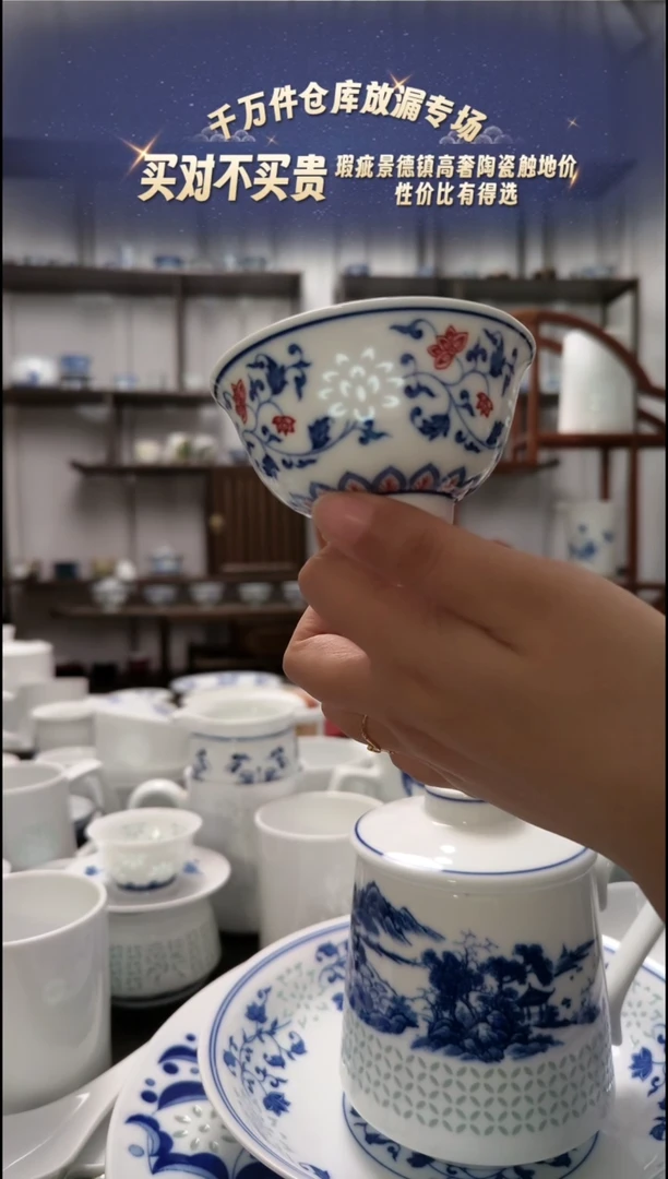 【闪购商品】瓷一级正品礼盒包装主人杯