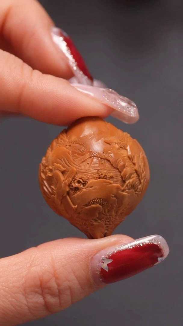 手串橄榄核3.0双面风景