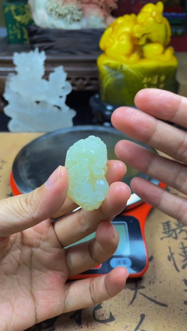 寿山石印石1米福利貔貅钮