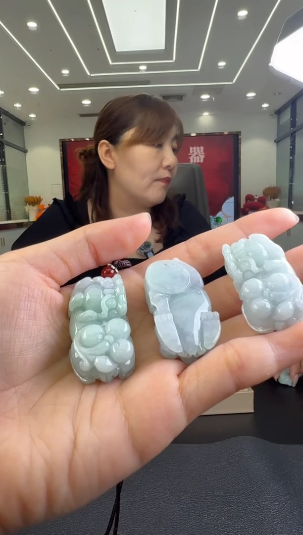 翡翠未镶嵌颈饰挂件（多样性发一）