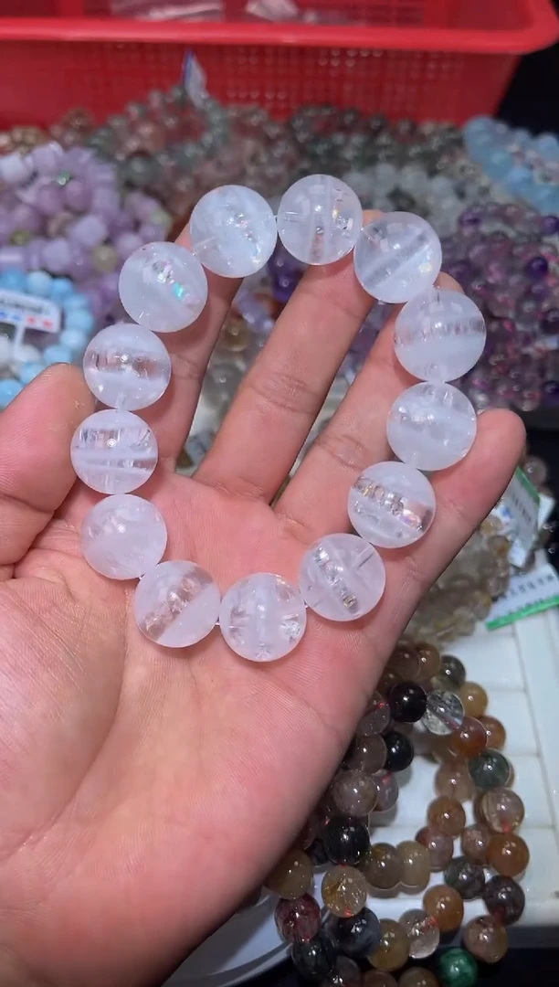 水晶手串未镶嵌L15-18mm喜马拉雅单圈-多样性发其一