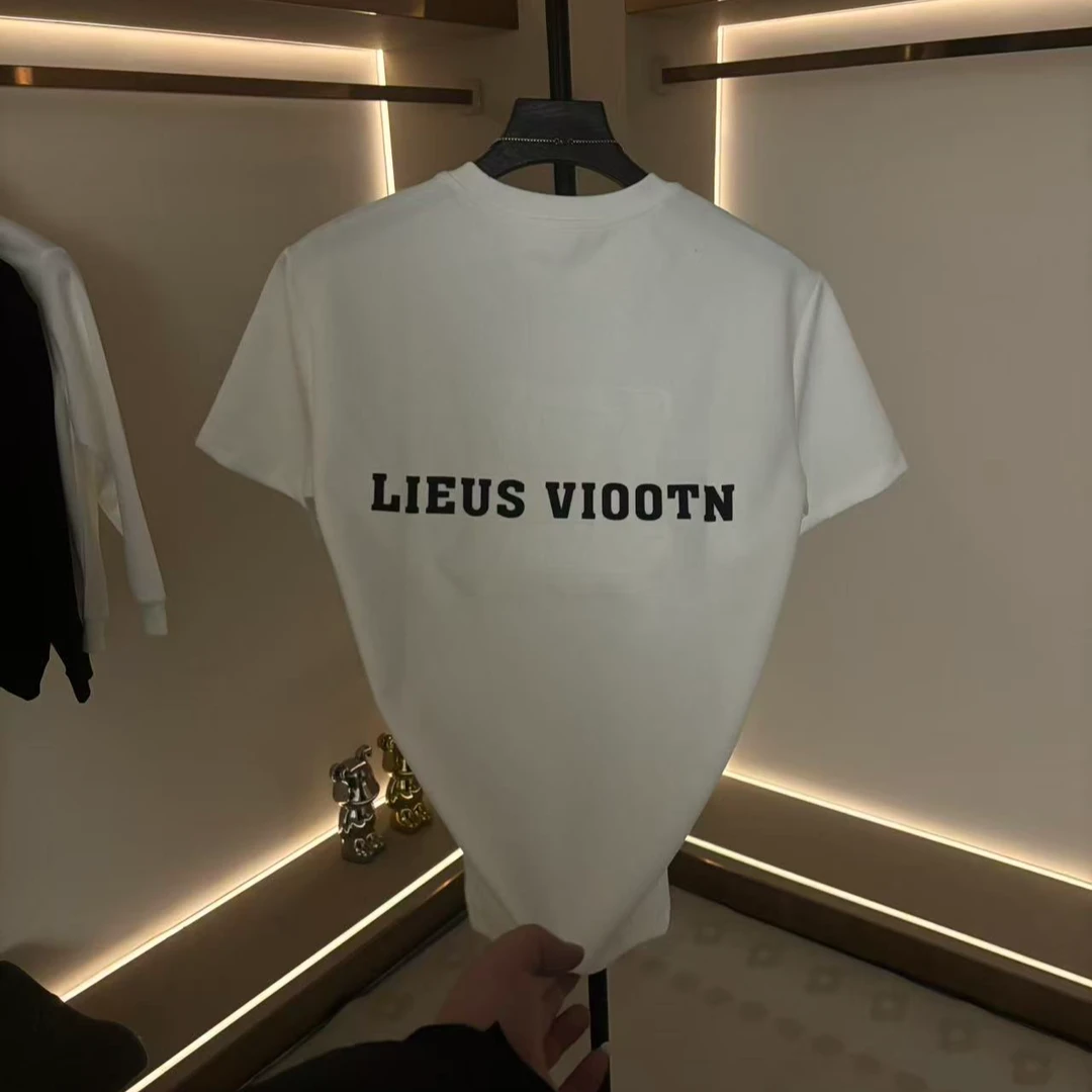 常规钢印百搭半袖圆领通用休闲日常T恤轻奢长袖男