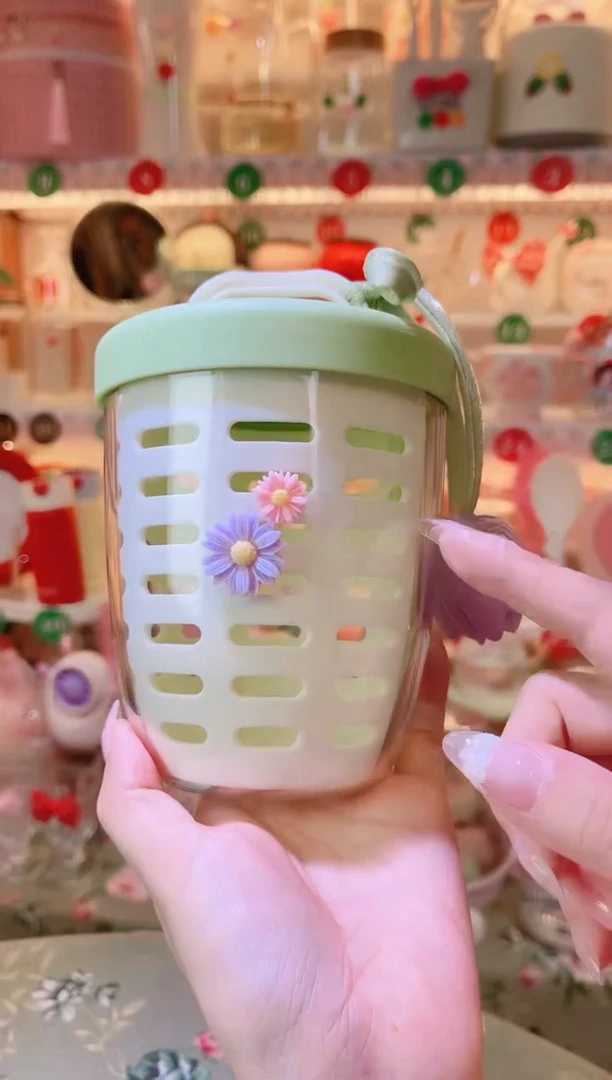 摆件品质好发货快放心拍！郁金香花水果杯绿色