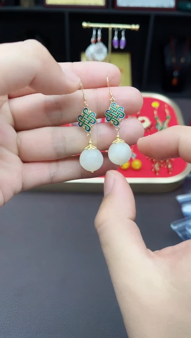 【闪购商品】南红玛瑙耳饰银S925镶嵌425000